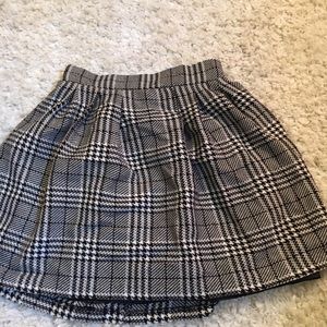 black & white skirt